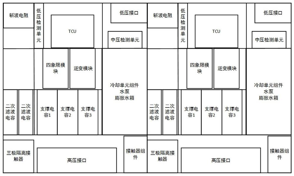 High-power permanent magnet direct-drive freight locomotive modular traction converter