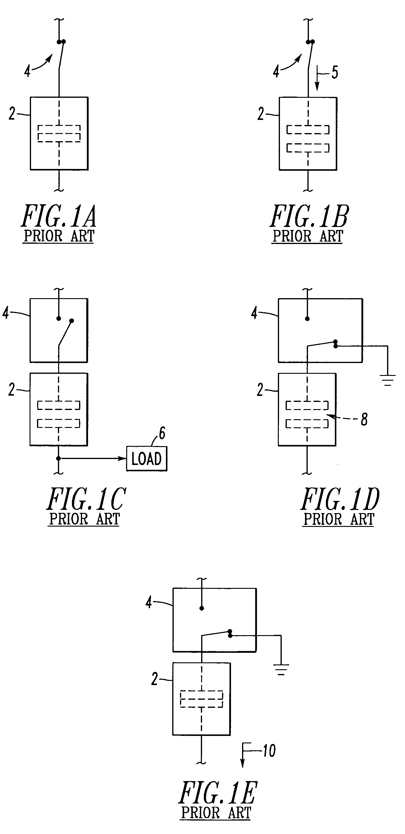 Three-position vacuum interrupter disconnect switch providing current interruption, disconnection and grounding