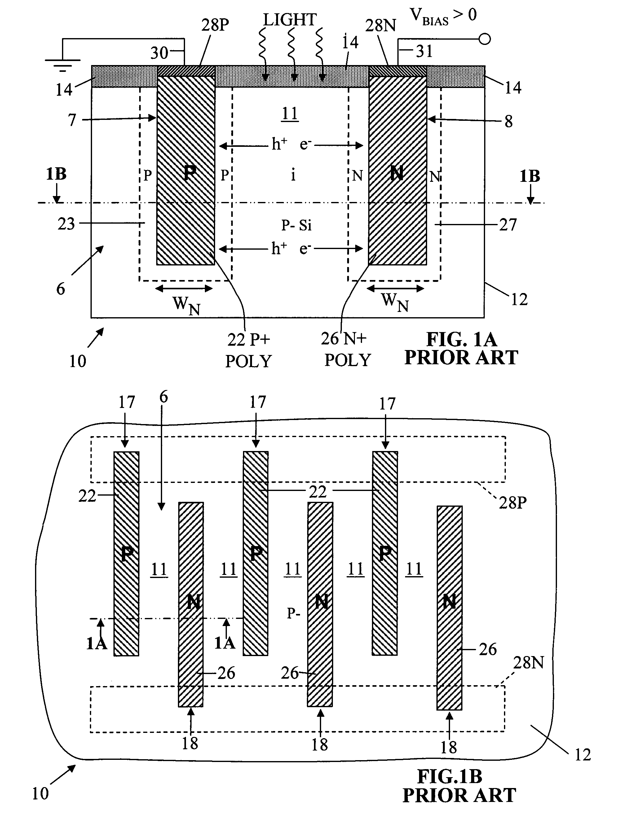 Trench optical device