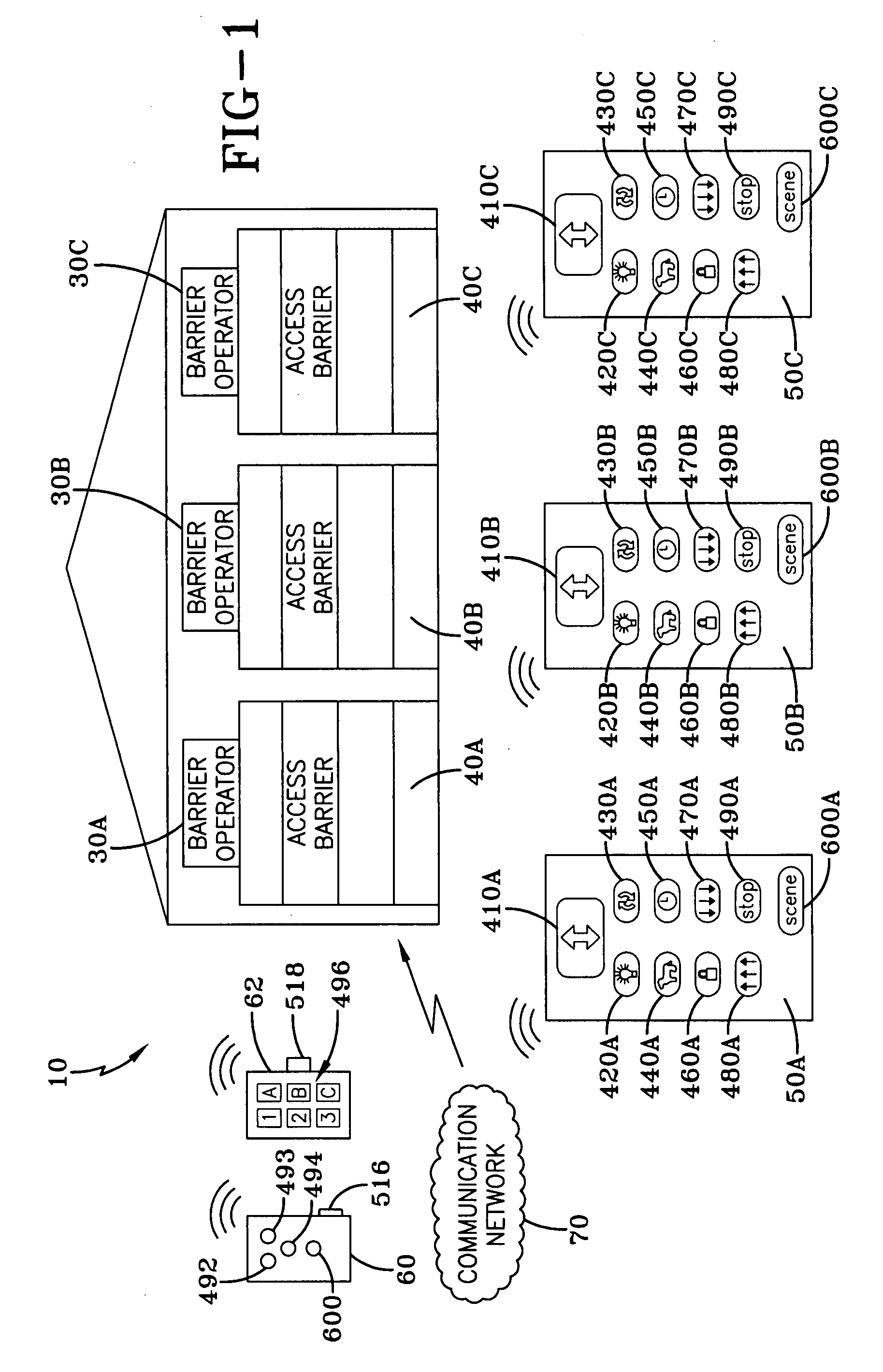 Multiple barrier control system