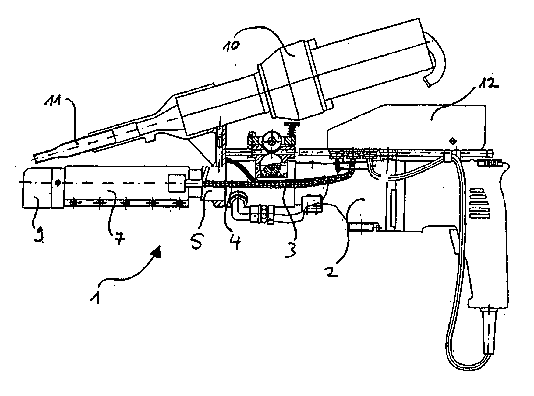 Welding shoe, plastic welding shoe extruder, method for producing a plastic welded seam