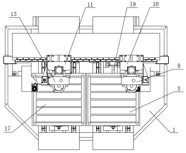 Numerical control double-station mould engraving and milling machine