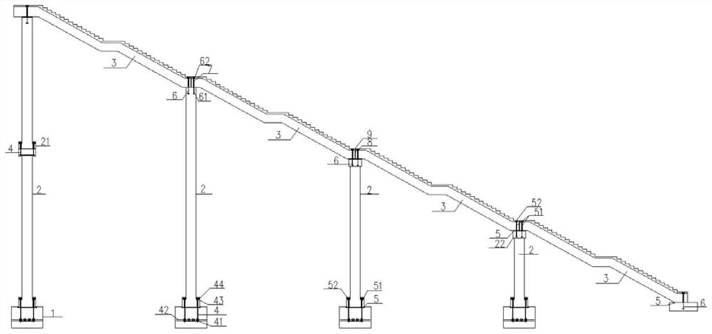 Rescue evacuation facility on fabricated railway bridge and construction method