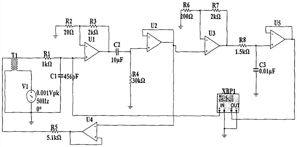 Research on sensor amplification circuit for magnetic field detection of power equipment