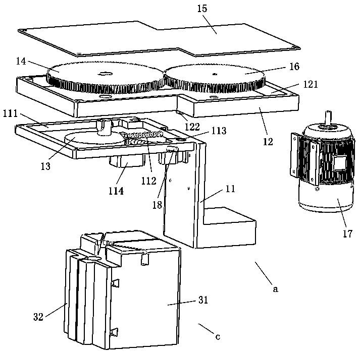 Novel domestic chicken foot fast bone removing device