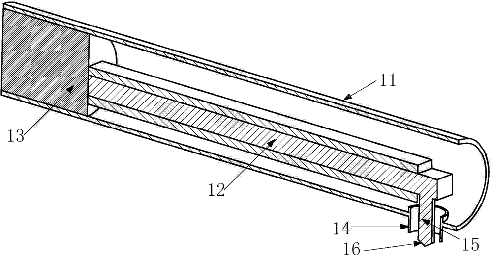 Electromechanical impedance method-based portable hardness detection structure and detection method thereof