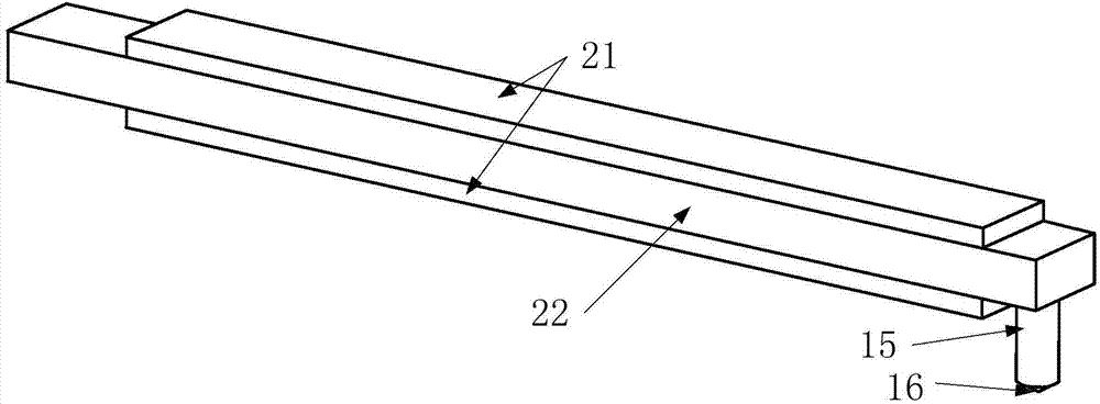 Electromechanical impedance method-based portable hardness detection structure and detection method thereof