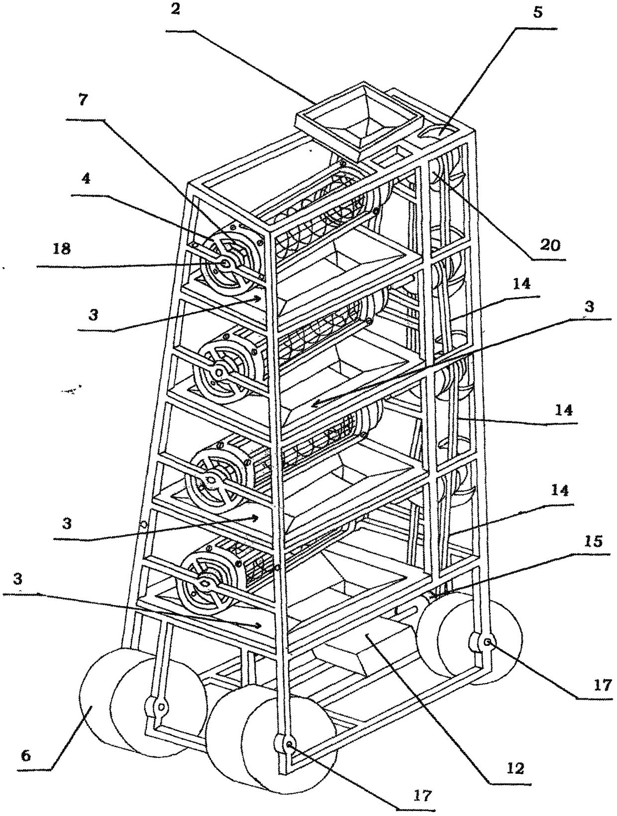 Automatic grain selecting and sorting machine