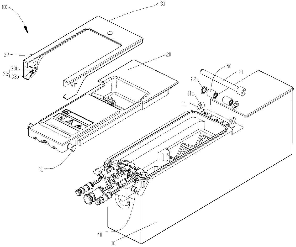 A locking device for an outlet cavity cover