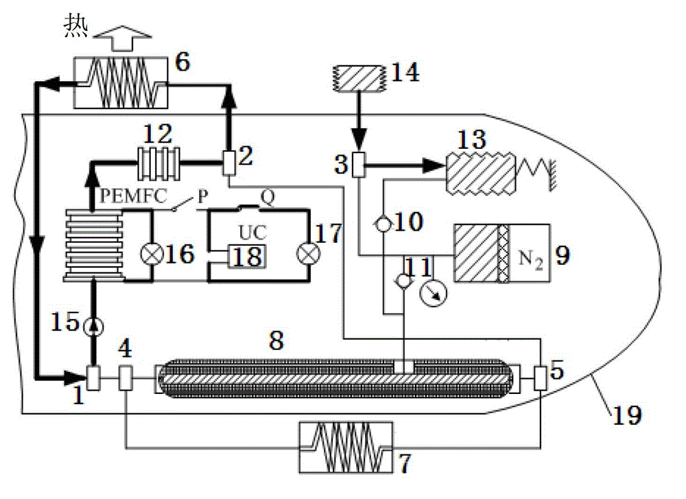 Underwater glider energy source system and control method thereof