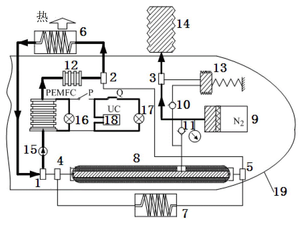 Underwater glider energy source system and control method thereof