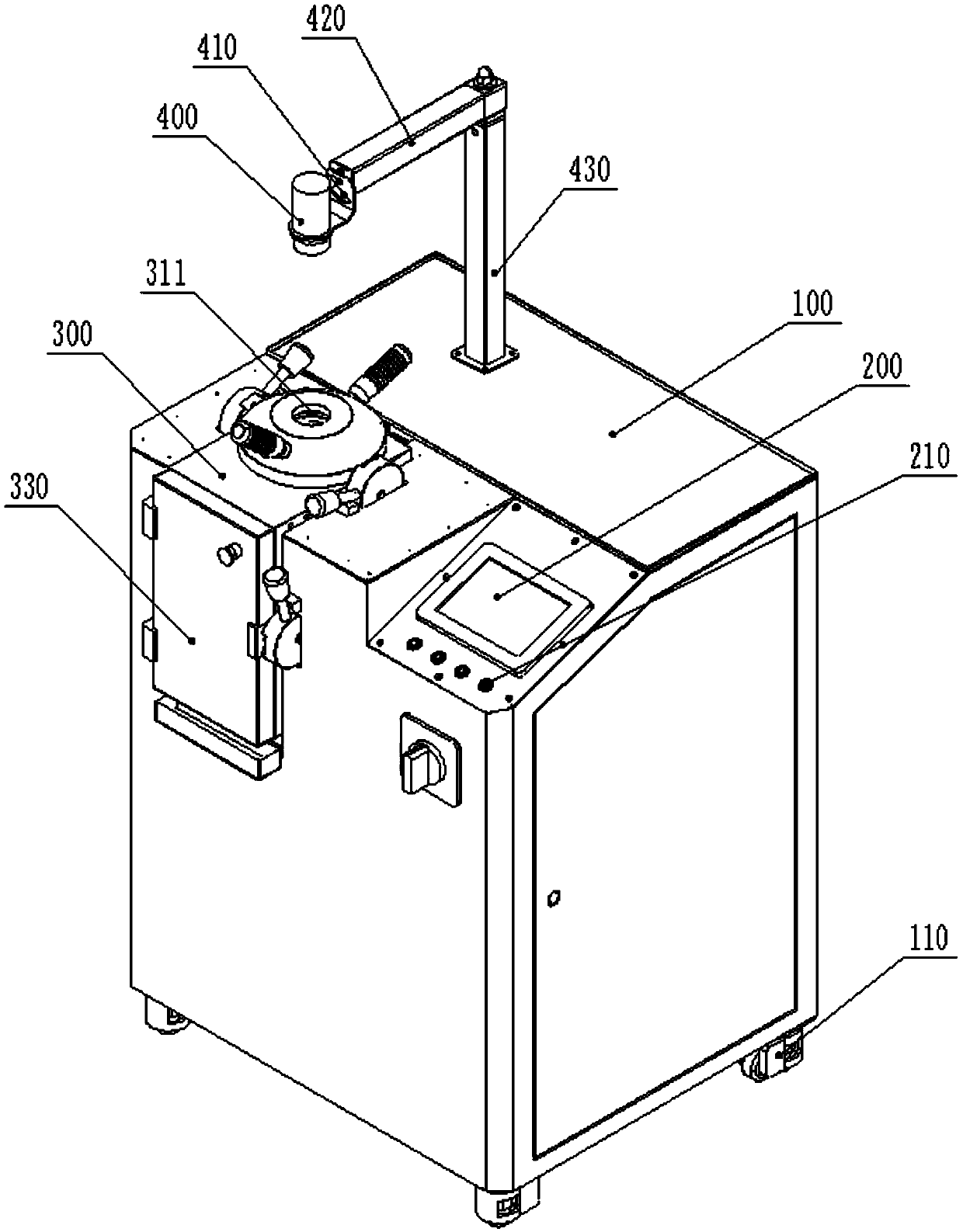 Centrifugal rotating casting machine with infrared temperature detection function