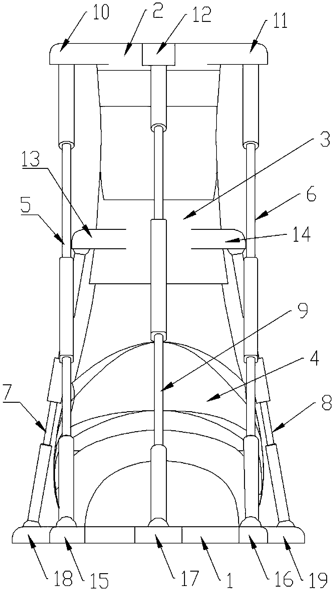 Five-degree-of-freedom wearable ankle rehabilitation walking device and use method thereof