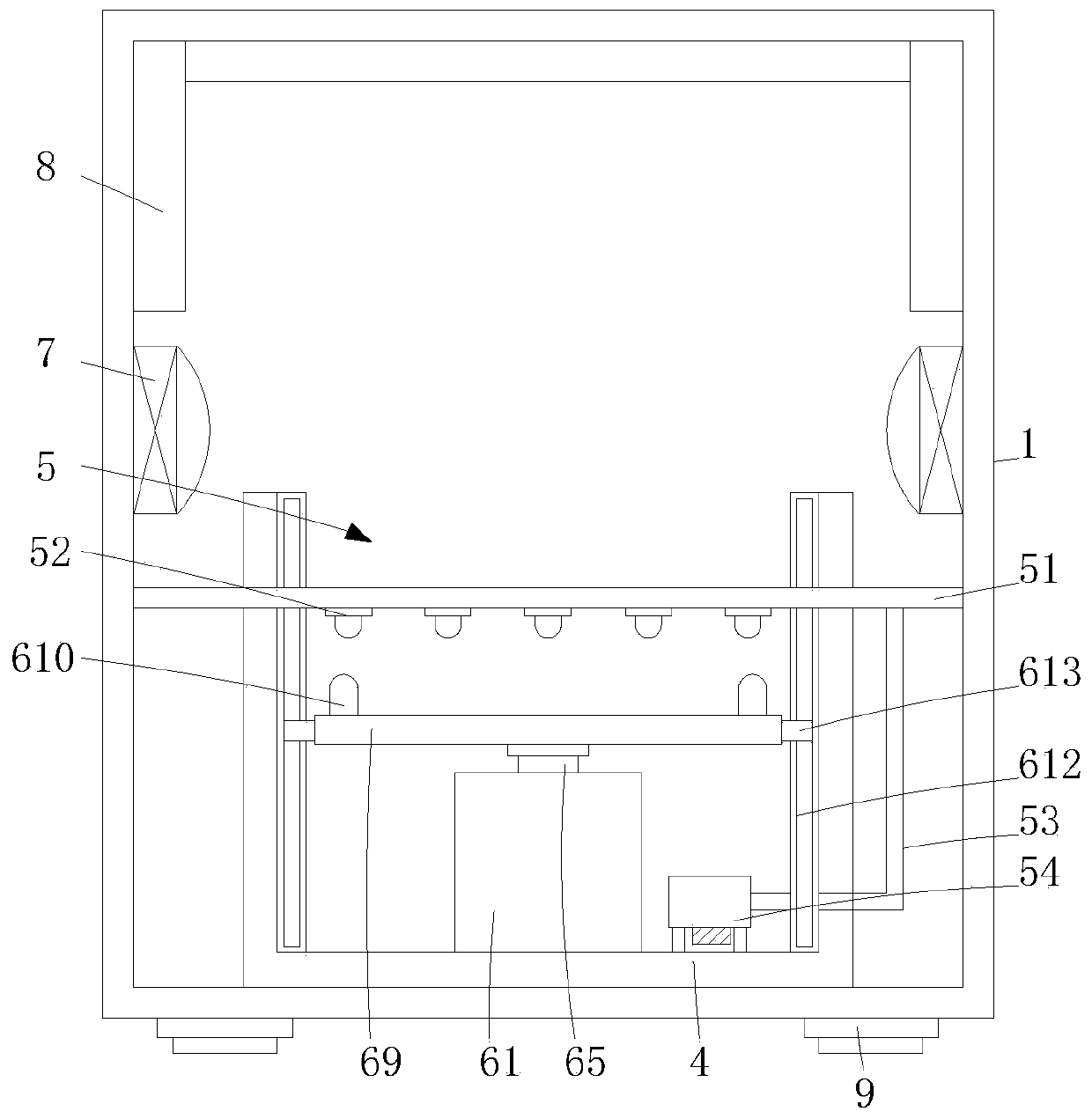 Operation apparatus disinfecting device for hepatobiliary surgery department