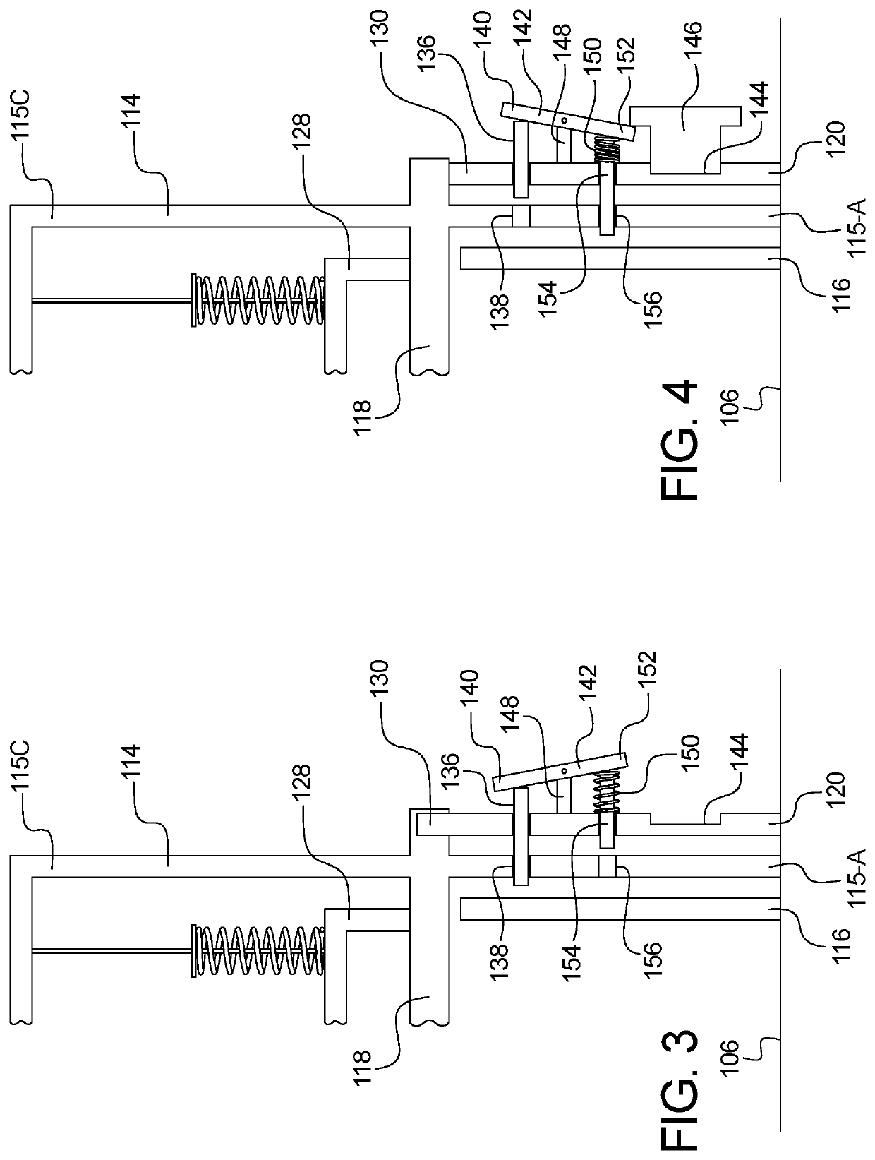 Locking mechanism for tie down locking device