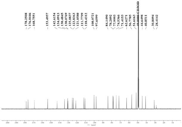 Iridoid glycoside compound and preparation method and application thereof