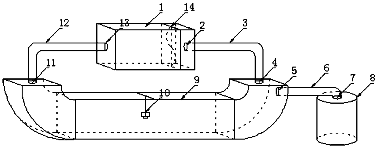 Test device for fire detector response performance under low-temperature environment, and experiment method