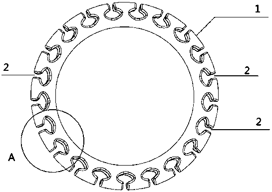 Inner ring of steering wheel