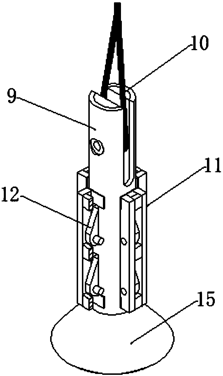 Hammer head salvage connection structure and hammer head salvage device