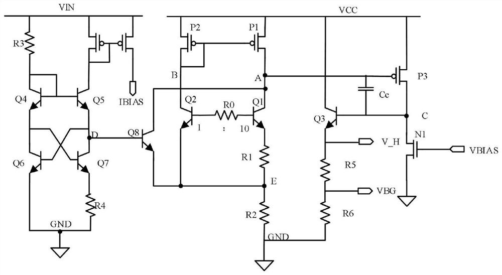 Band-gap reference circuit with second-order curvature compensation