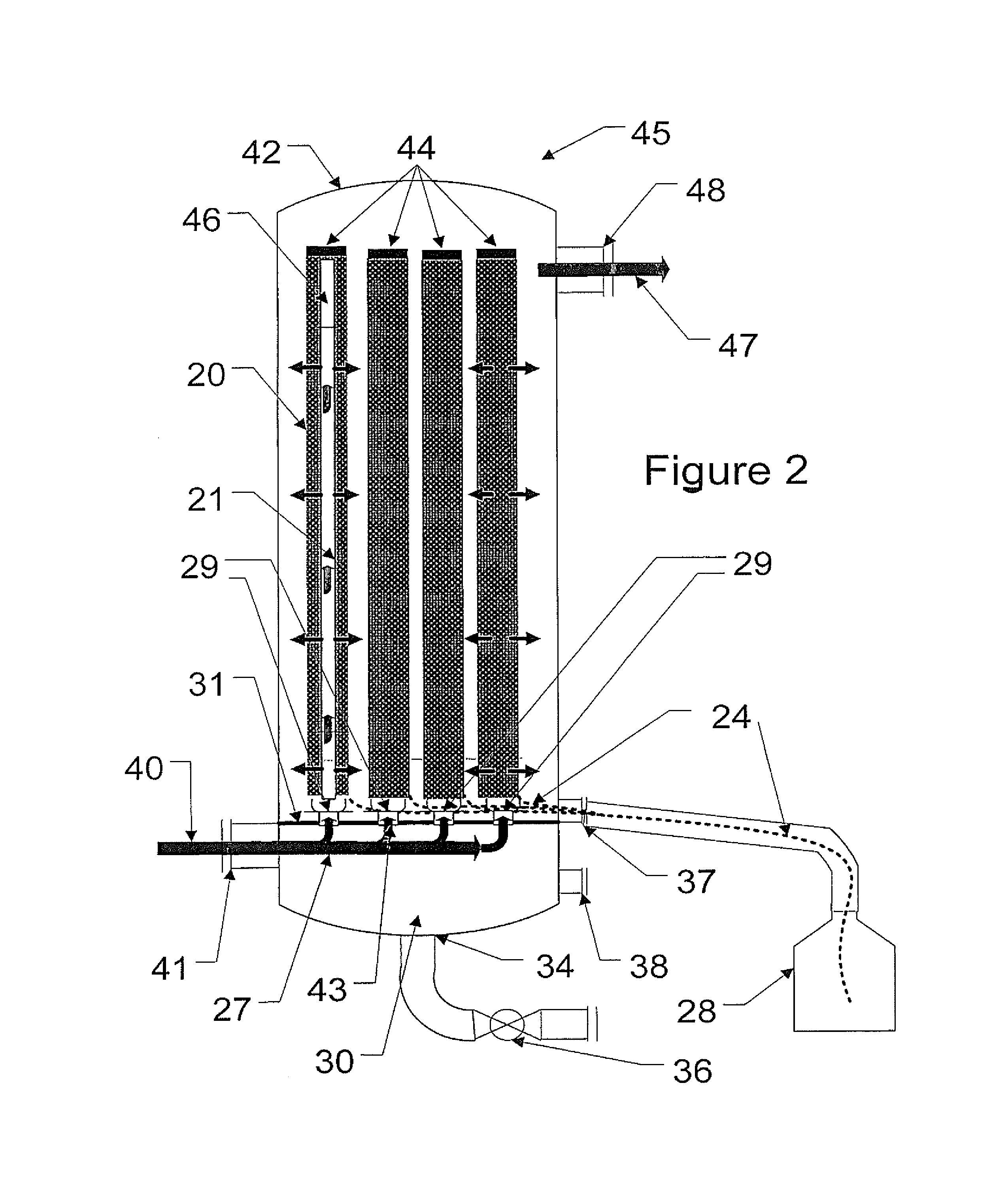 Process and system for separating finely aerosolized elemental mercury from gaseous streams