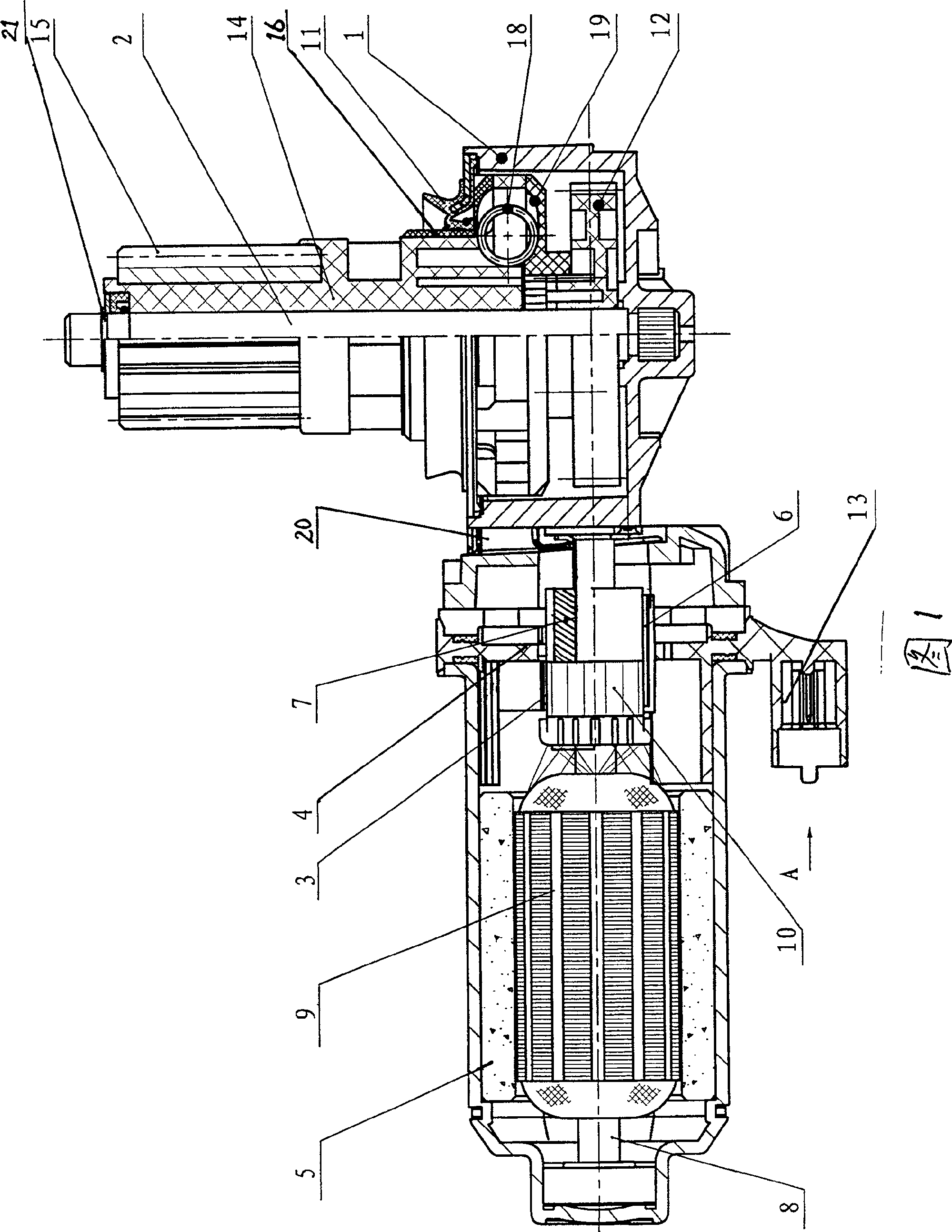 Gear shifting motor