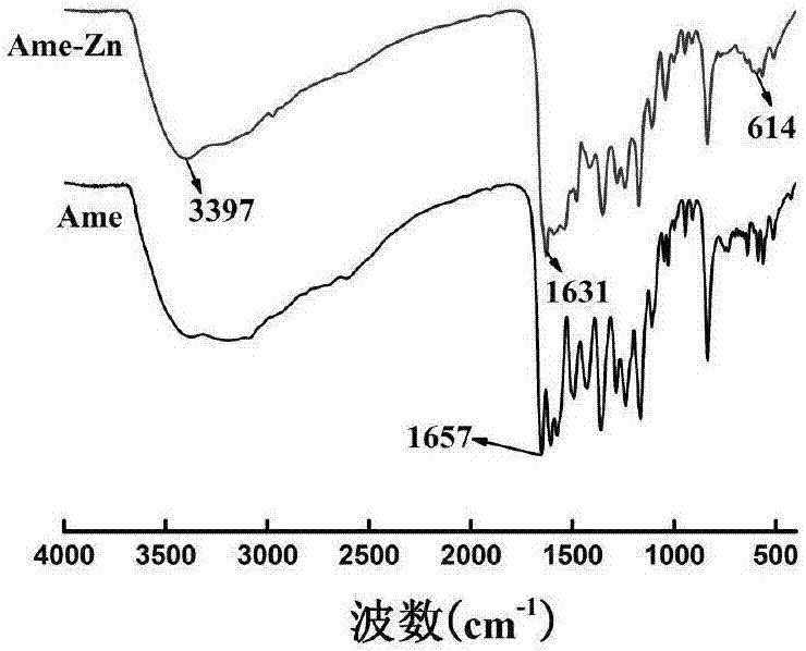 Biflavone-zinc complexes as well as preparation method and application thereof