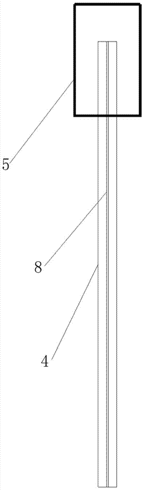 Intercepting device and construction method for different grades of concrete