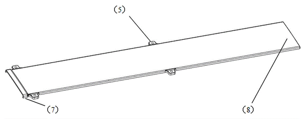 High-strength composite cable trough for railway and preparation process