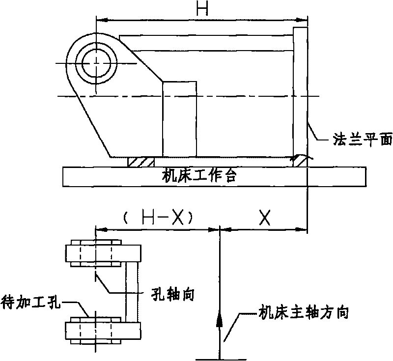 Processing method of bracket holes of tunneller type asynchronous motor