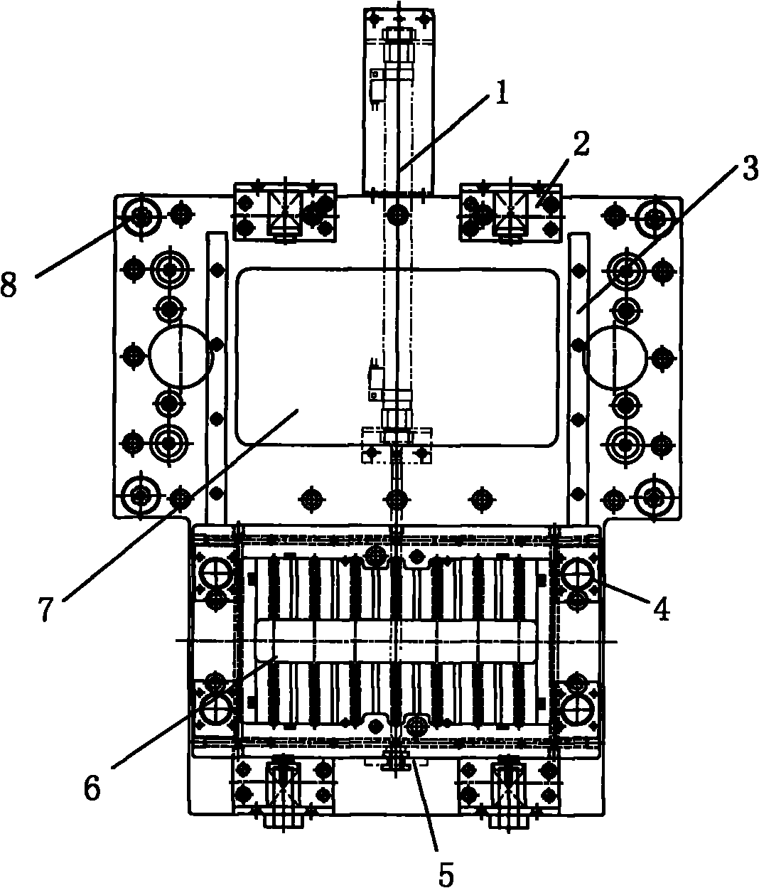 Large scale integrated (LSI) circuit swash runner die with drawer type structure