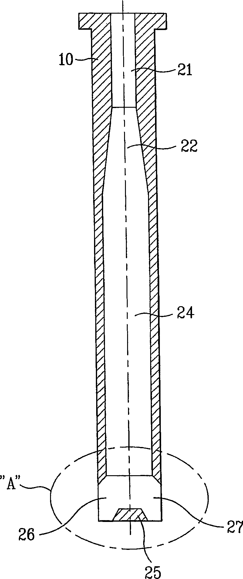 Submerged entry nozzle for continuous casting