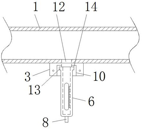 An oil pipeline connection mechanism for convenient sampling in oil exploitation