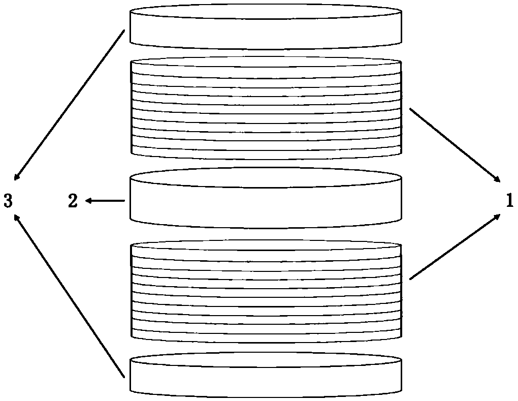 Ceramic/metal high-temperature packaging material of gradient structure and preparing method thereof