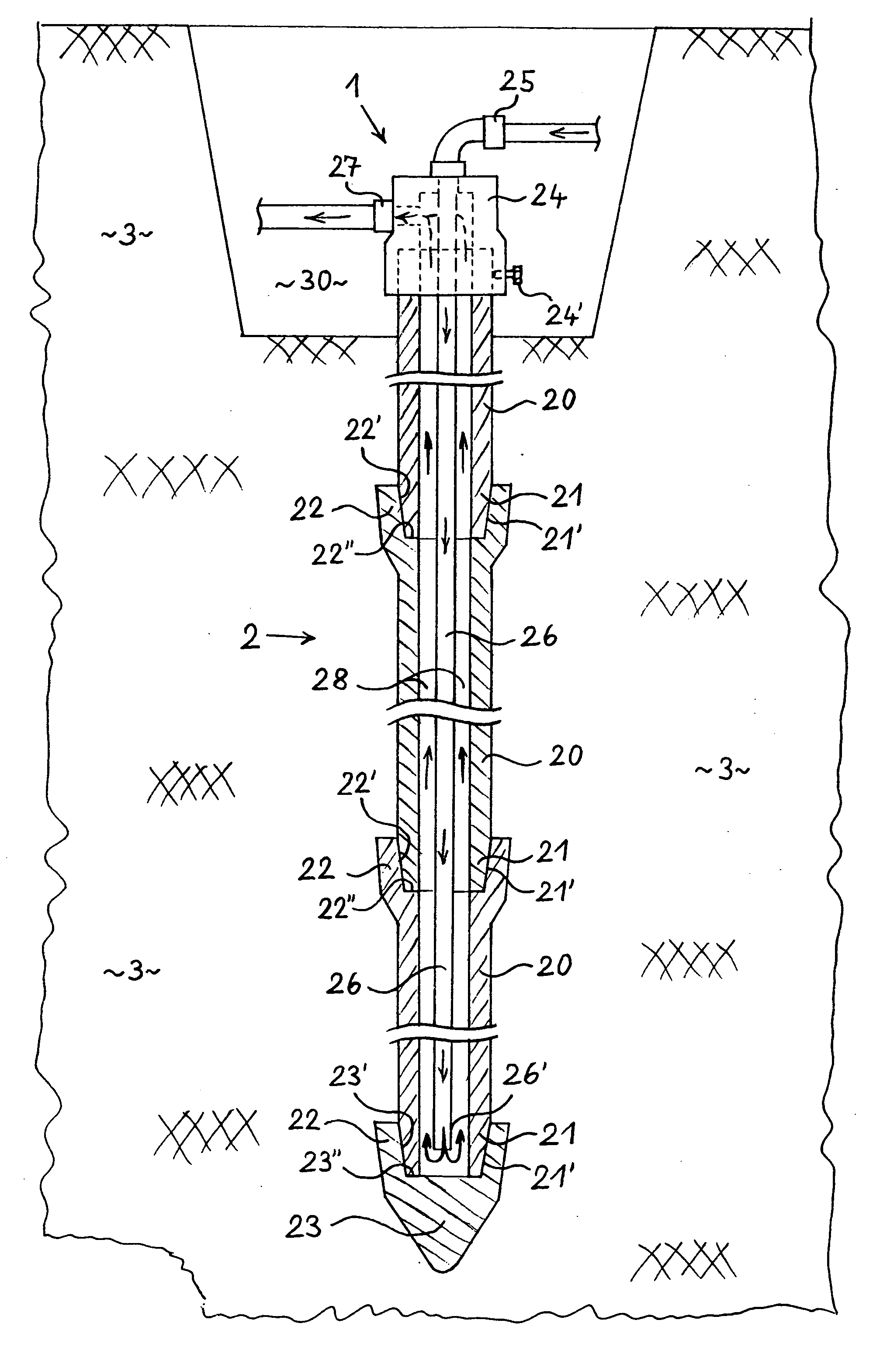 Heat source or heat sink unit with thermal ground coupling