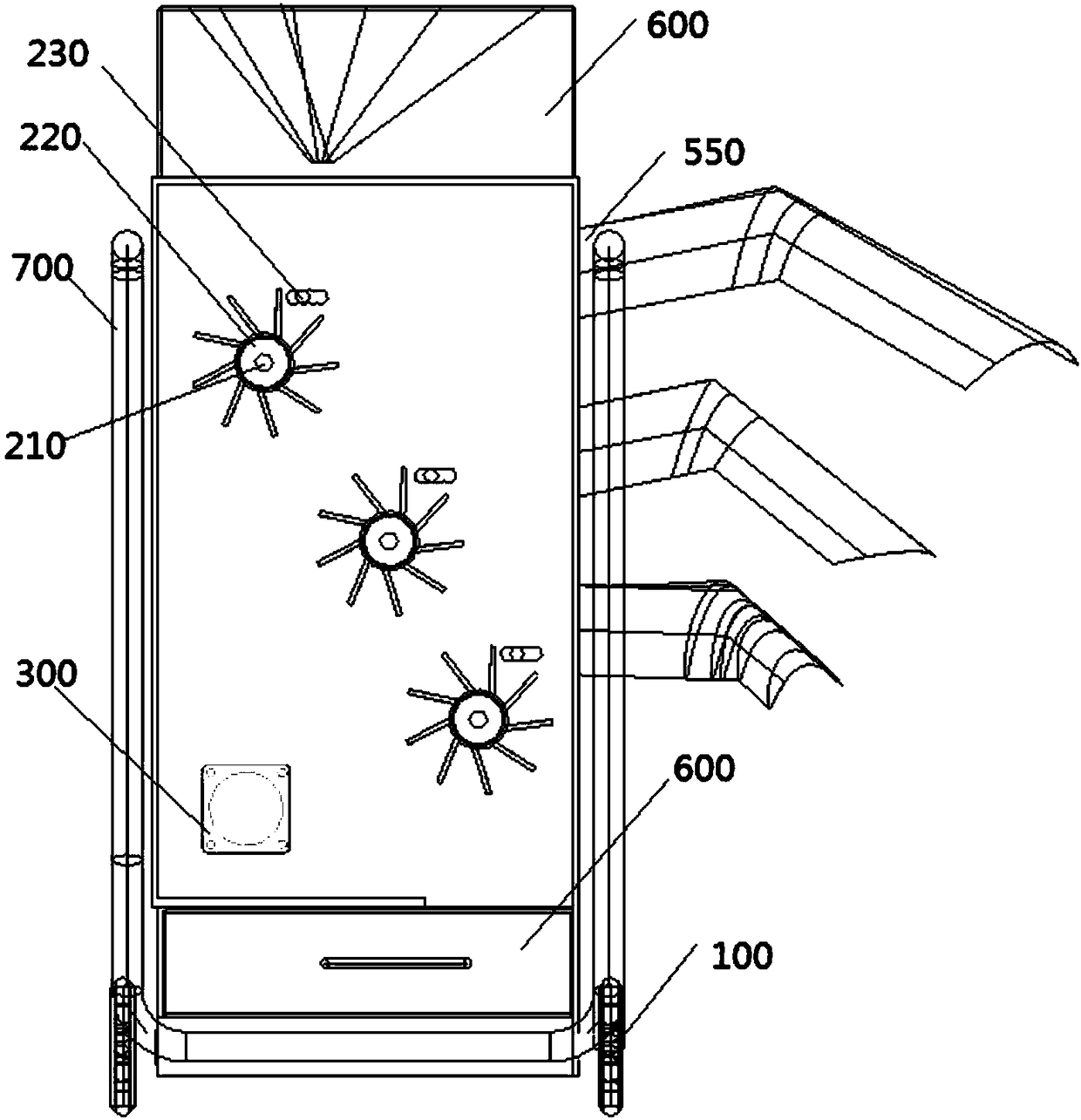 Elastic nozzle controllable fertilizer machine