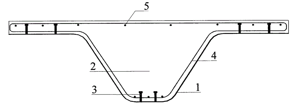 Corrugated steel baseplate and concrete composite beam