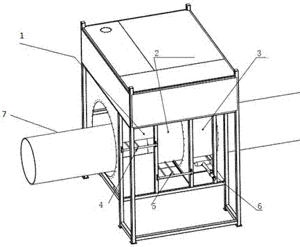 Acid pickling treatment device and method used before steel pipe epoxy powder spraying