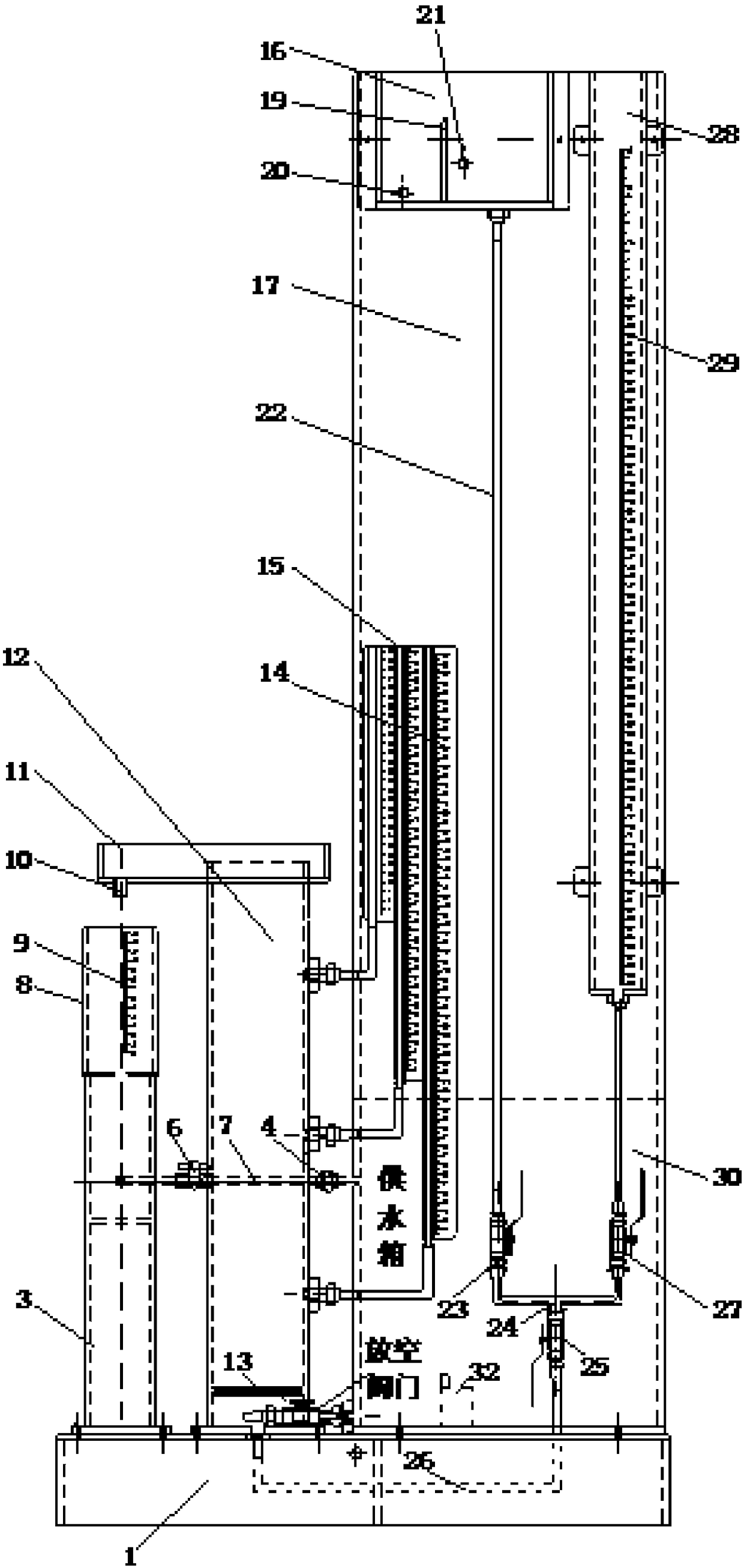 Self circulation variable head permeability test experimental instrument