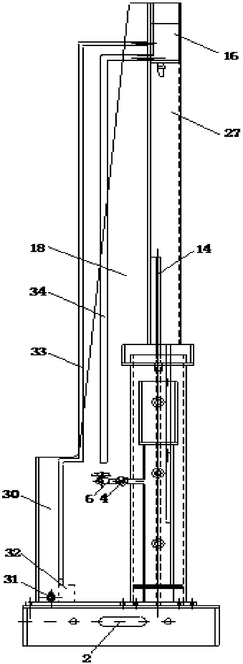 Self circulation variable head permeability test experimental instrument