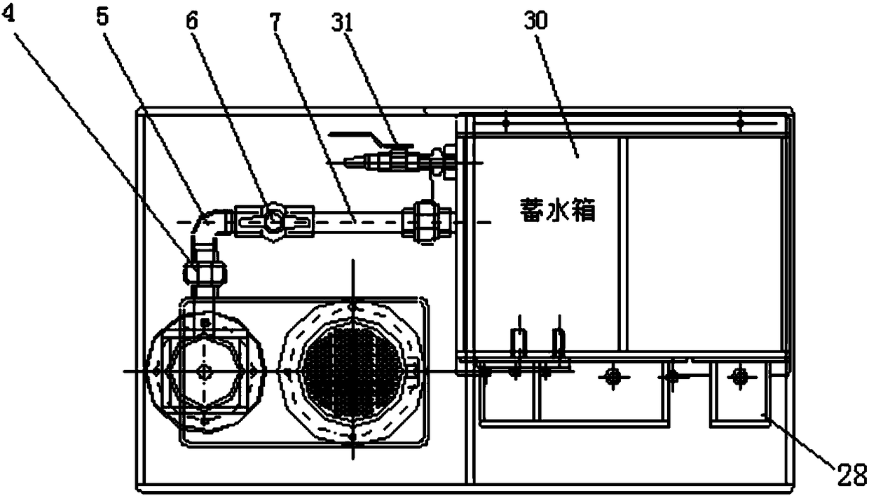 Self circulation variable head permeability test experimental instrument