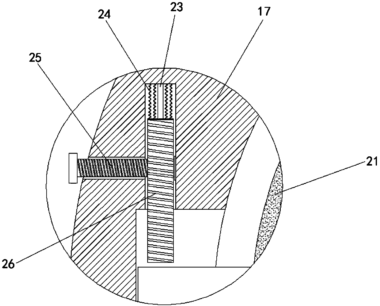 Grinding wheel production scraping device