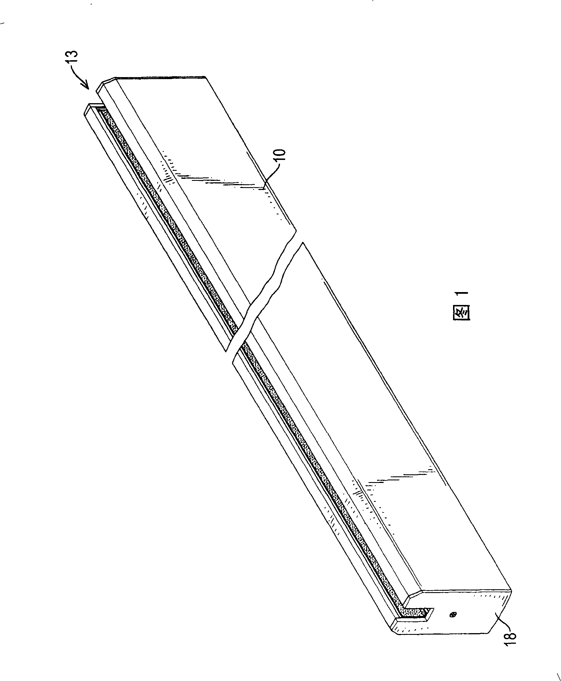 Glass door clamping rail