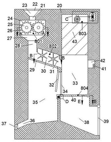 A dehydration treatment device for kitchen waste