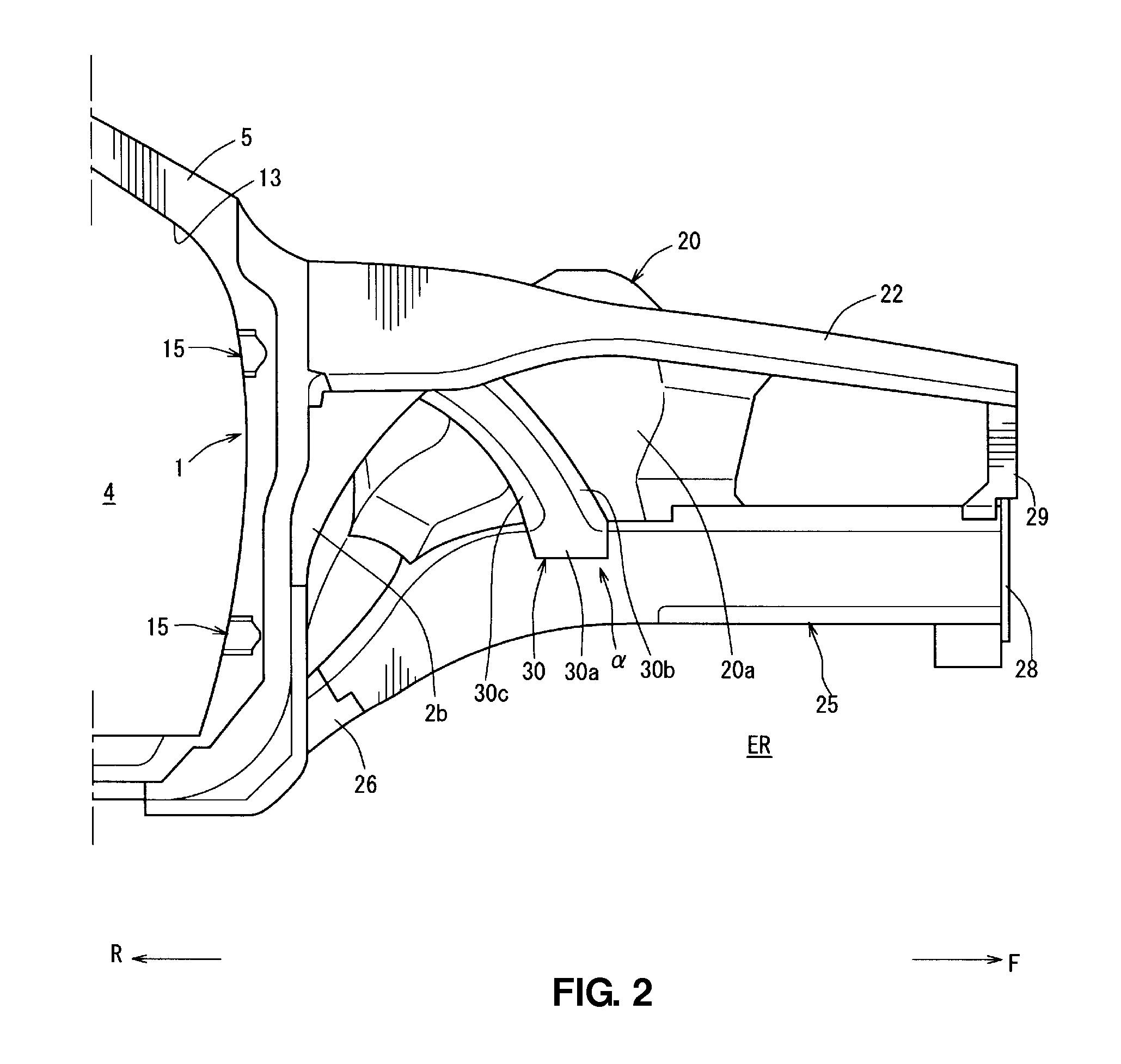 Body structure of vehicle