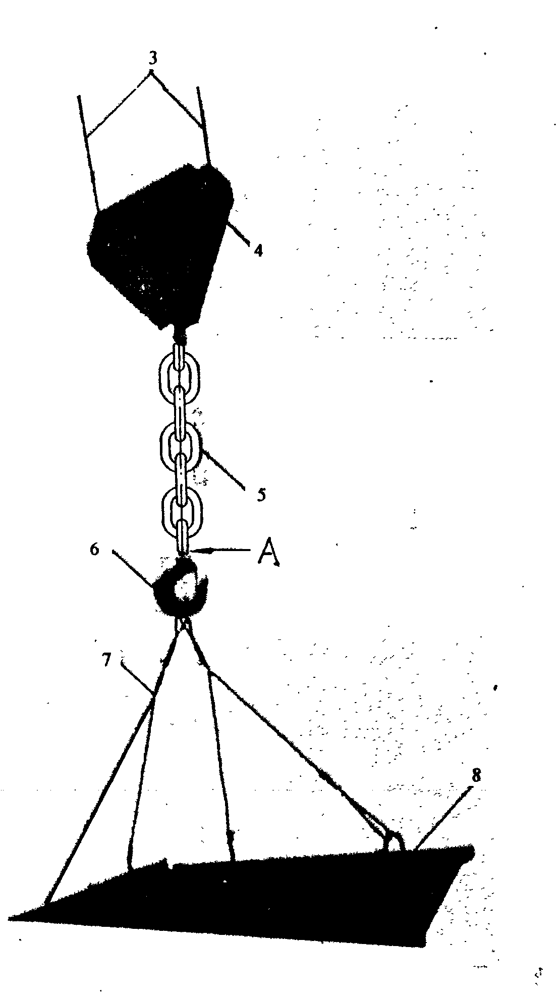 Anti-slip safety device for tower crane hook