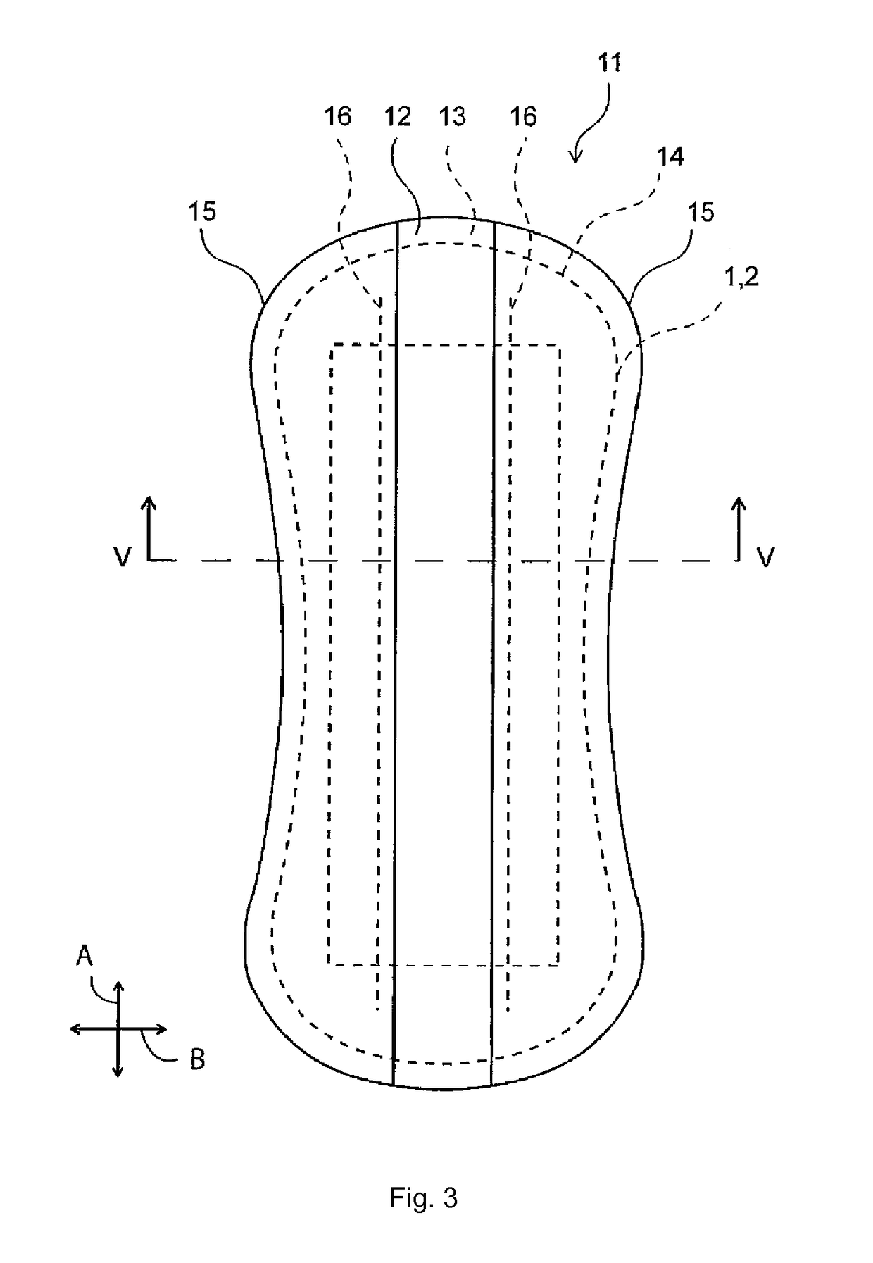 Absorbent article having absorbent body and diffusion layer