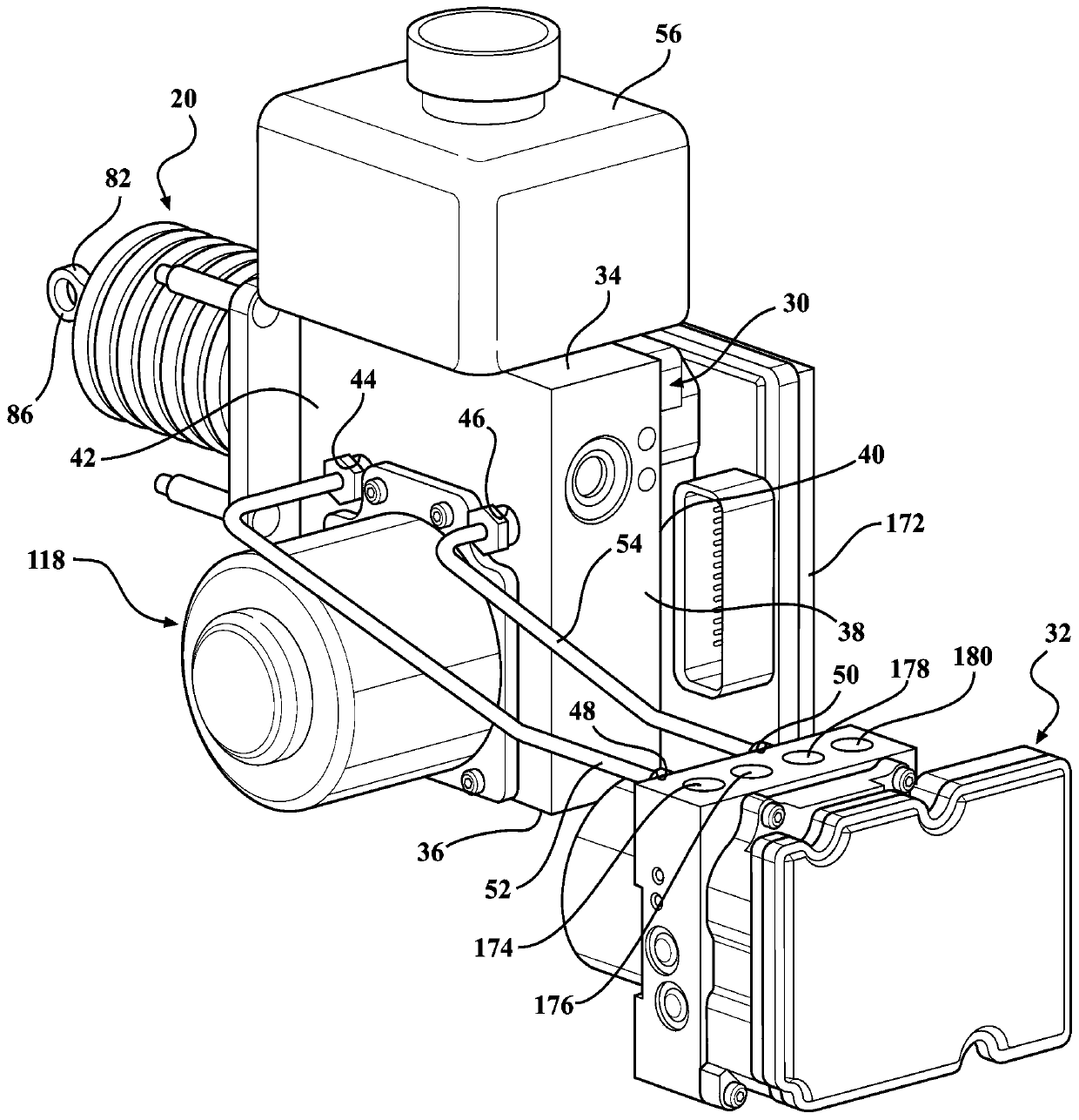 An electro-hydraulic braking system and a method for preventing wheels of a vehicle from slipping by using the electro-hydraulic braking system