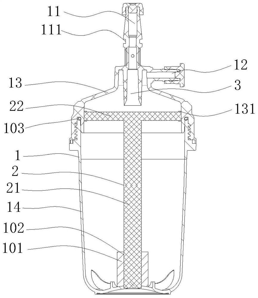 Oxygen surface humidifying device