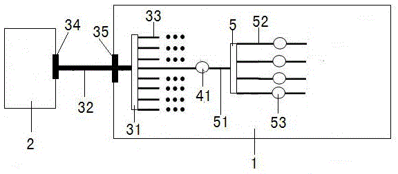 A multi-channel simulated suction device